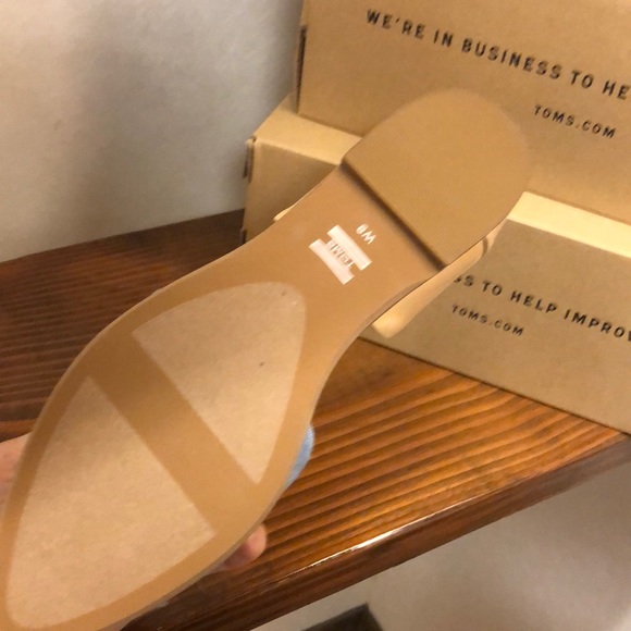 Toms jutti d’orsay honey leather/blue chambray - Picture 6 of 6